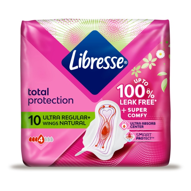 Libresse V Protection Ultra With Wings Natur Pack 24x10 Ultra Pads