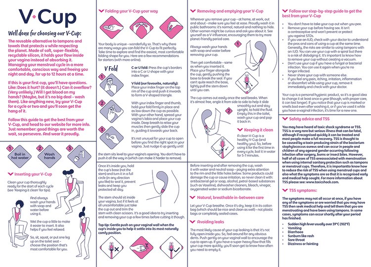 V Cup Instructions