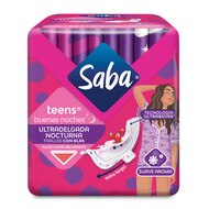 Saba Teens Ultradelgada Nocturna Pack Toallas