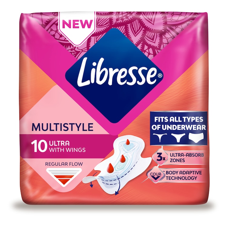 Arw Libresse Multistyle With Wings Pack X10 Ultra Pads