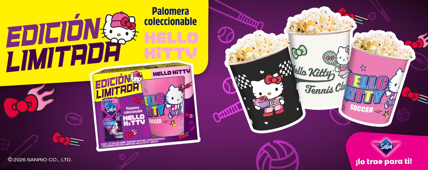 1 paquete de toallas Buenas Noches Ultra nocturna de 22 piezas c/u + Palomera Hello Kitty.