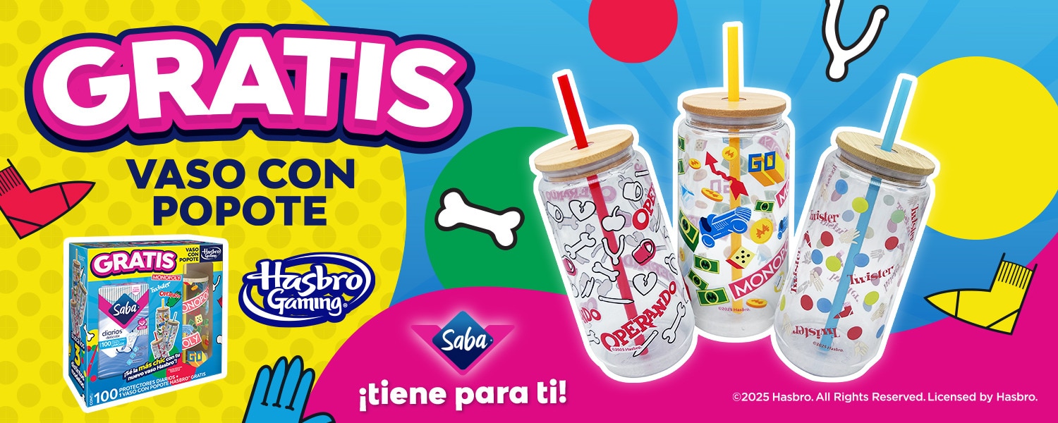 Diarios Tradicionales Largos 12 x 100s + Vaso Transparente Popote Hasbro