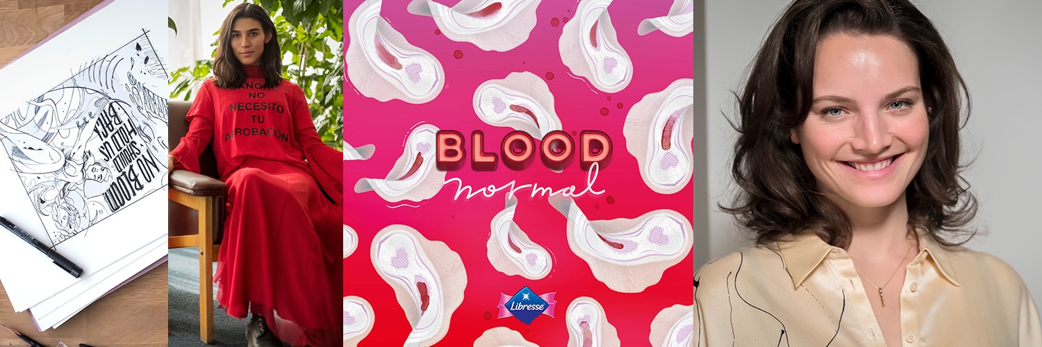 Combination of images to showcase that periods are normal - Libresse
