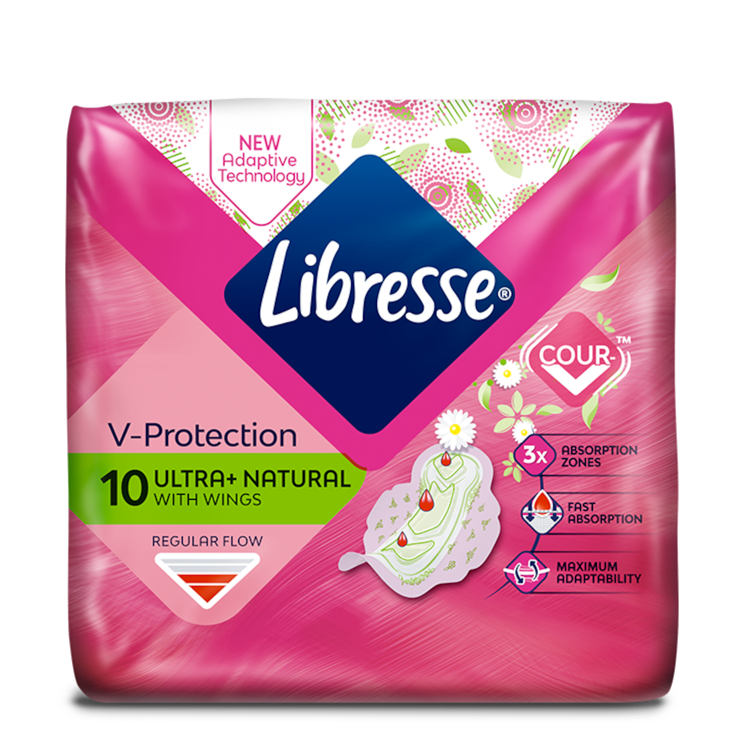 Ultra+ Natural Egészségügyi Betét Szárnyakkal
