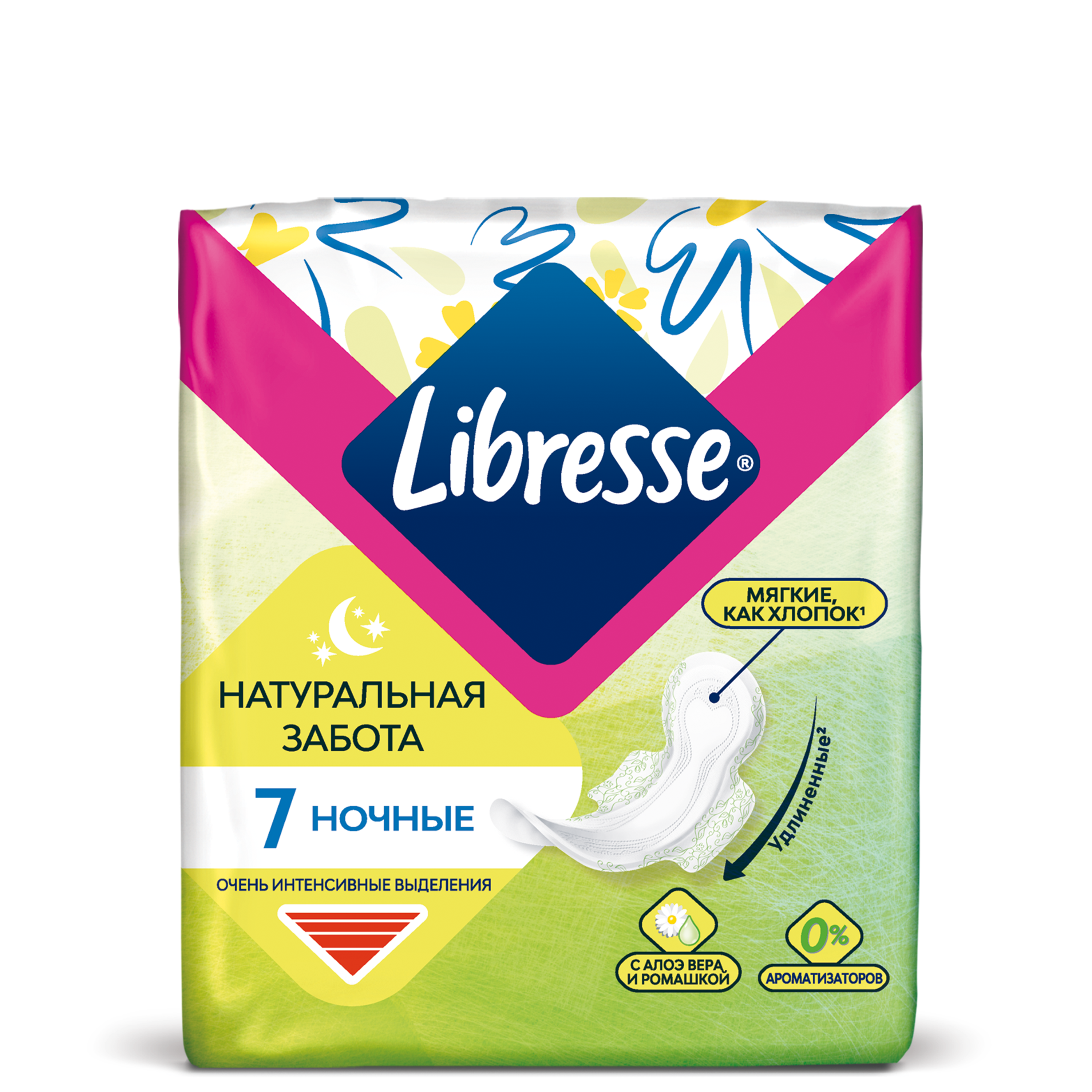 Прокладки Натуральная забота Ночные