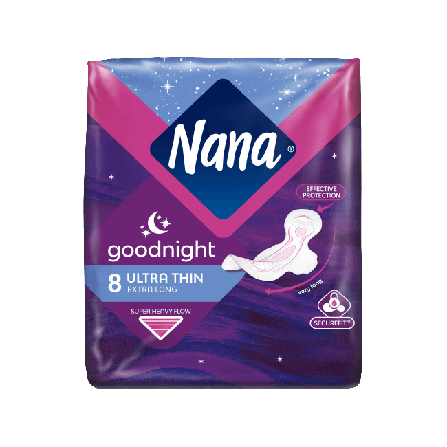 Ultra goodnight pads with wings