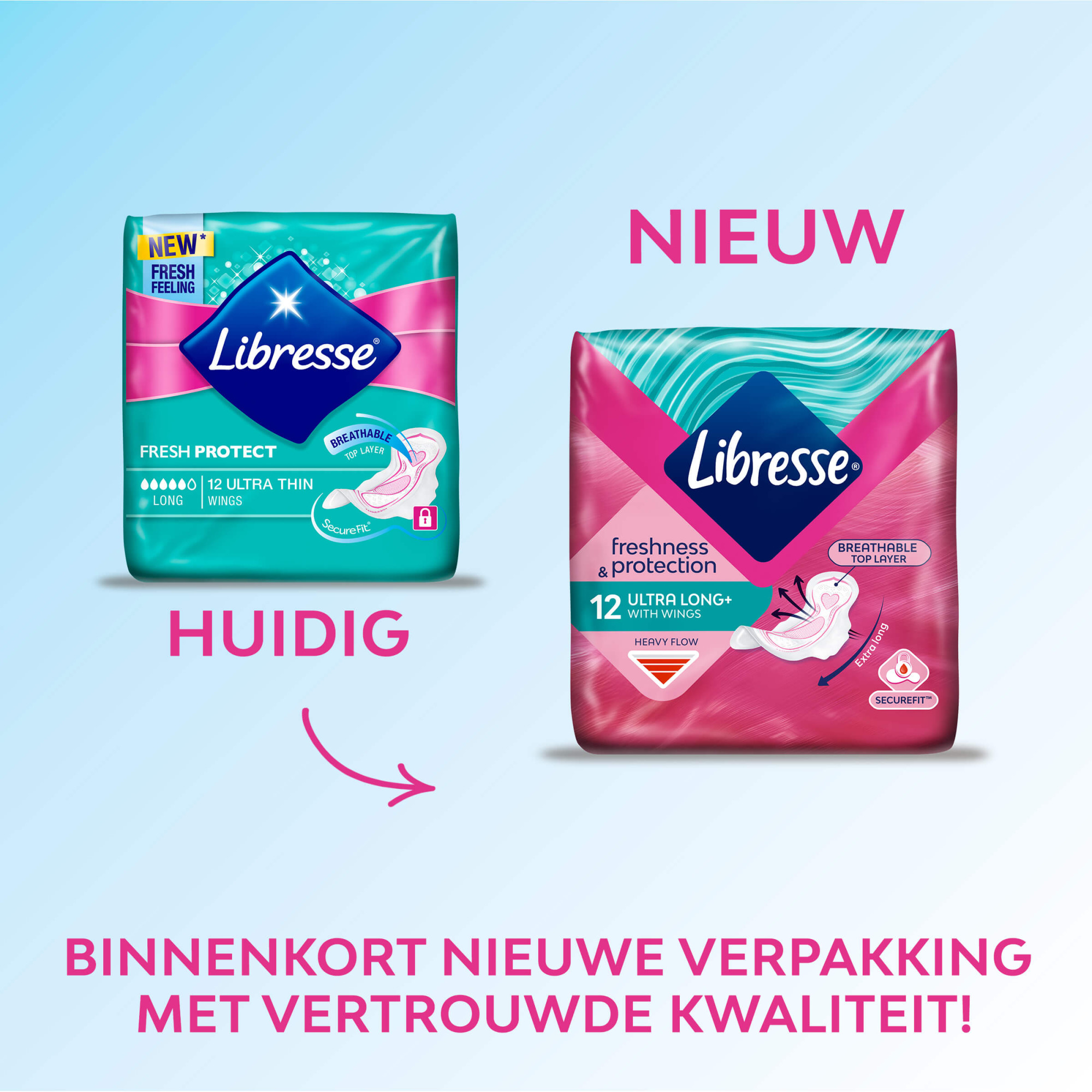 Libresse ultra long+ with wings maandverband