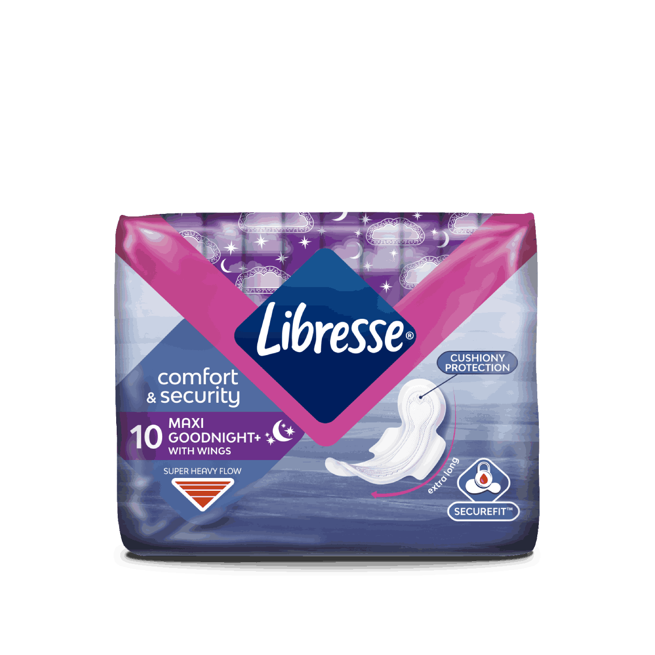 Libresse maxi+ with wings goodnight maandverband